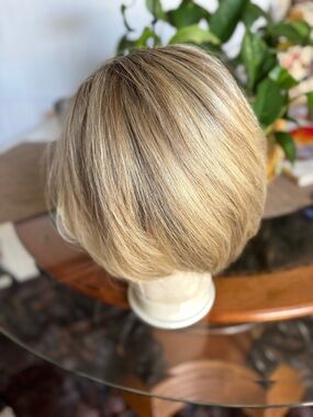 Jon Renau pixie human hair wig style is Ignite with tags & box. Shaded Praline